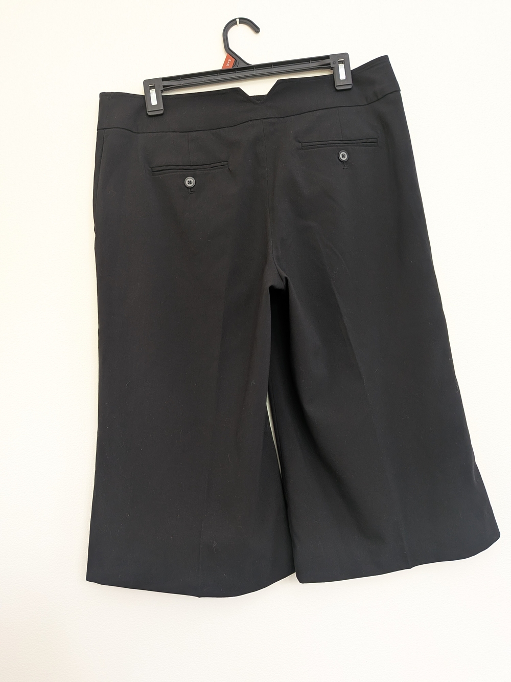 Willi Smith Culottes Black High-Rise Wide Leg Pants - Picture 7 of 7